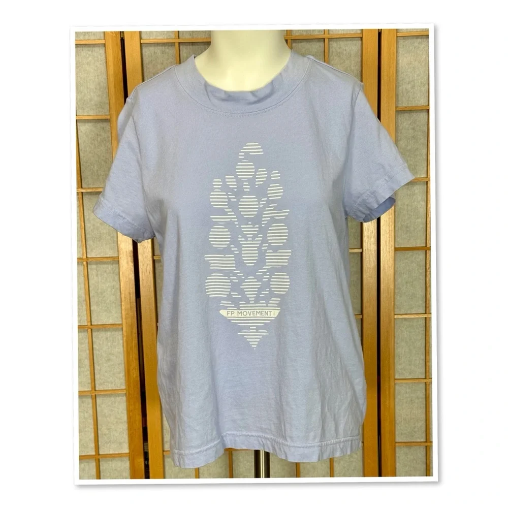 FP Movement by Free People Light Blue Short Sleeve Tee - Picture 2 of 8